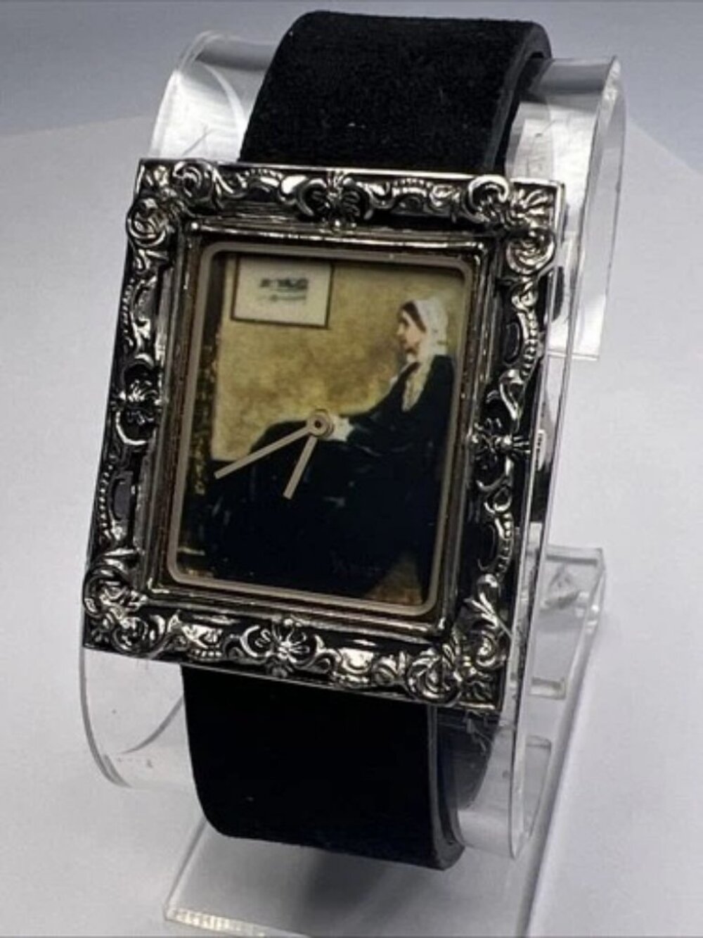 Bulova Classic Moments Whistler's Mother Arrangement In Black & Gray Watch & Box